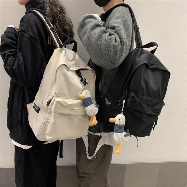 backpack 2021 men's women solid color high school student bag men large capacity travel backpack, waterproof black
backpack 2021 men's women solid color high school student bag men large capacity travel backpack, waterproof black