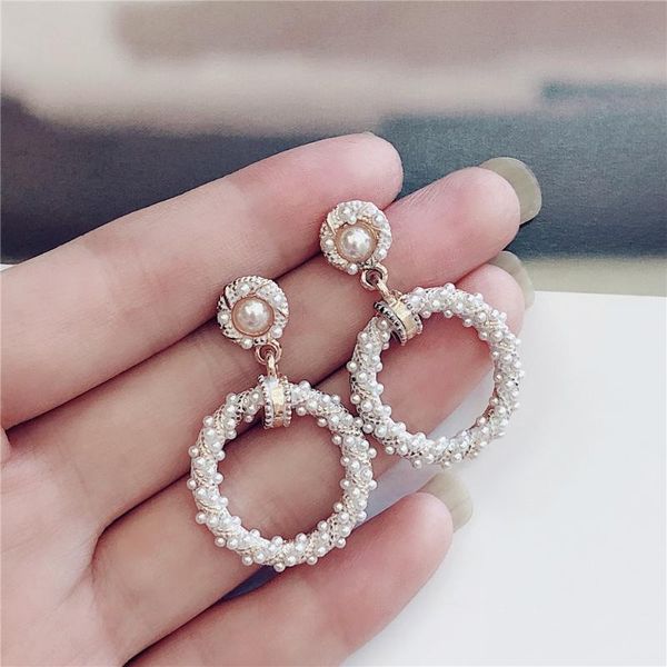 dangle & chandelier ladies sweet romantic mini pearl gold loop drop earrings for women s925 needle circle korean fashion jewelry, Silver
dangle & chandelier ladies sweet romantic mini pearl gold loop drop earrings for women s925 needle circle korean fashion jewelry, Silver
