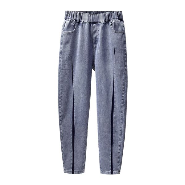 jeans high-waisted wife 2021 casual looser hare boyfriend for women streetwear mother brim pants, Blue
jeans high-waisted wife 2021 casual looser hare boyfriend for women streetwear mother brim pants, Blue