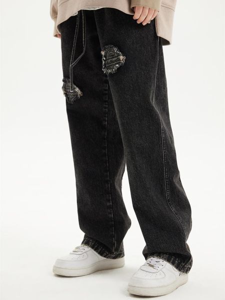 men's jeans ribbons harem joggers men cargo pants streetwear 2021 hip hop casual pockets track male harajuku fashion trousers, Blue
men's jeans ribbons harem joggers men cargo pants streetwear 2021 hip hop casual pockets track male harajuku fashion trousers, Blue