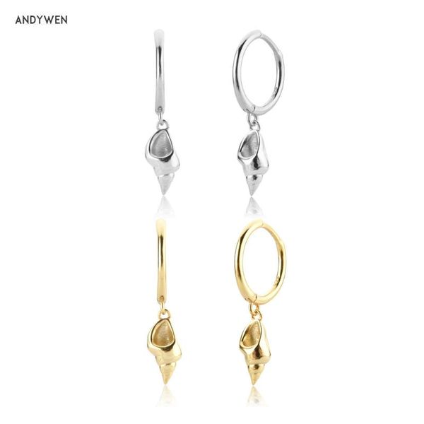 hoop & huggie andywen 925 sterling silver gold conch pendant drop earring piercing clips women rock punk party luxury jewelry gift round, Golden;silver
hoop & huggie andywen 925 sterling silver gold conch pendant drop earring piercing clips women rock punk party luxury jewelry gift round, Golden;silver