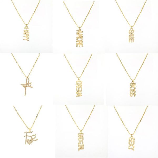 pendant necklaces daihe luxury gold plated word happy necklace women mother father adjustable zircon copper female gift jewelry, Silver
pendant necklaces daihe luxury gold plated word happy necklace women mother father adjustable zircon copper female gift jewelry, Silver