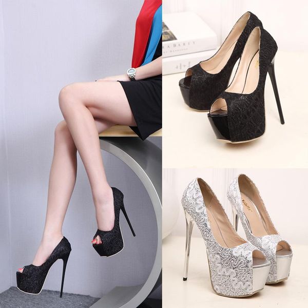 lace comfortable 16cm high-heeled sandals classic fashion summer shoes woman, Black
lace comfortable 16cm high-heeled sandals classic fashion summer shoes woman, Black