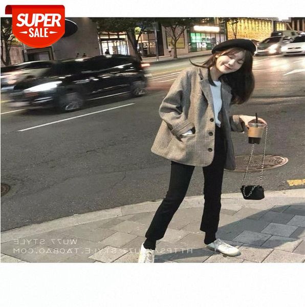 women's small suit jacket korean style plaid western loose casual #dy47, Black;gray
women's small suit jacket korean style plaid western loose casual #dy47, Black;gray
