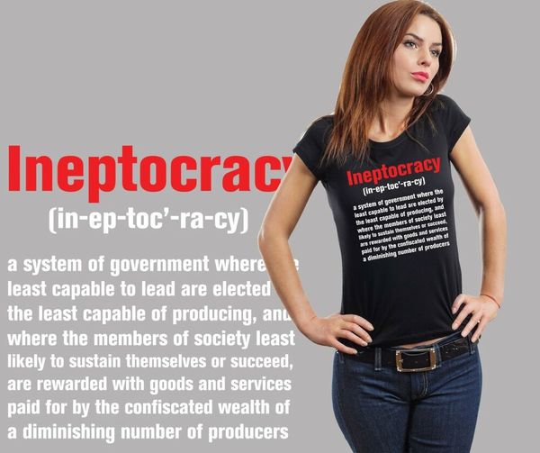 ineptocracy t-shirt tshirt tee shirt government tee shirt political womens tees, White;black
ineptocracy t-shirt tshirt tee shirt government tee shirt political womens tees, White;black