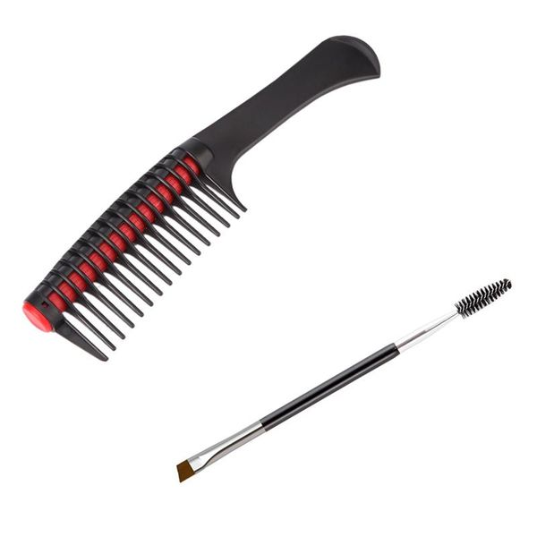 plastic dyeing shampoo comb hair tools with double-headed eyebrow brush eyelash brushes, Silver
plastic dyeing shampoo comb hair tools with double-headed eyebrow brush eyelash brushes, Silver