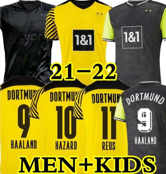20 21 22 haaland reus 2022 4th dortmund soccer jersey 2021 football shirts bellingham sancho hummels brandt men + kids kit, Black;yellow
20 21 22 haaland reus 2022 4th dortmund soccer jersey 2021 football shirts bellingham sancho hummels brandt men + kids kit, Black;yellow
