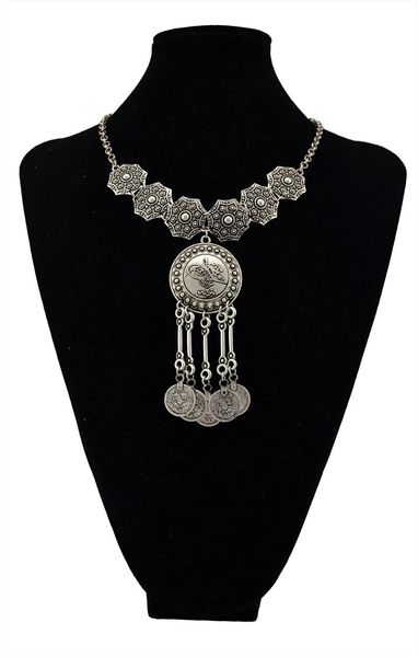 pendant necklaces european fashion retro style bohemia coin necklace round multilayer chain vintage jewelry for women., Silver
pendant necklaces european fashion retro style bohemia coin necklace round multilayer chain vintage jewelry for women., Silver