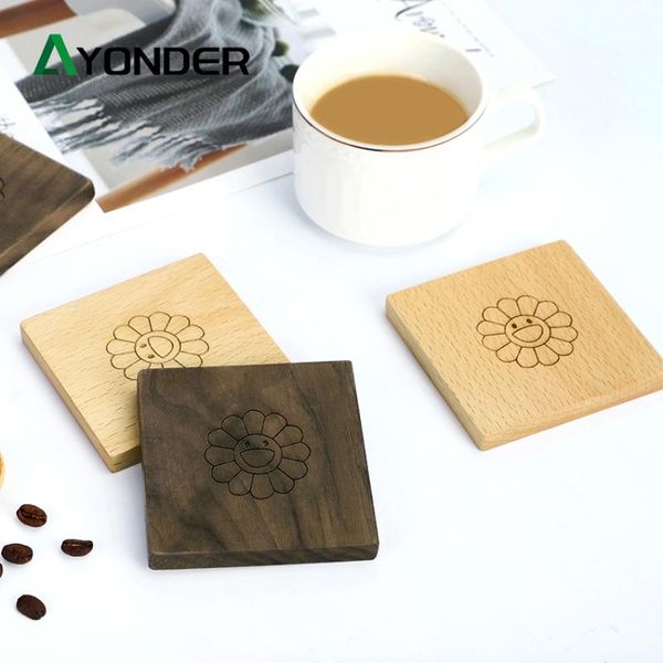 mats & pads 1pcs coffee cup pad wood coasters on the table mat insulation kitchen accessories deskdecoration
mats & pads 1pcs coffee cup pad wood coasters on the table mat insulation kitchen accessories deskdecoration