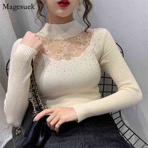 autumn winter women pullover knitwear solid long sleeve knitted sweater slim lace patchwork turtleneck 11565 210512, White;black
autumn winter women pullover knitwear solid long sleeve knitted sweater slim lace patchwork turtleneck 11565 210512, White;black