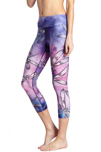 women's leggings women purple dragonflies print fitness quick dry exercise high waist mid calf energy pants trousers ropa mujer, Black
women's leggings women purple dragonflies print fitness quick dry exercise high waist mid calf energy pants trousers ropa mujer, Black