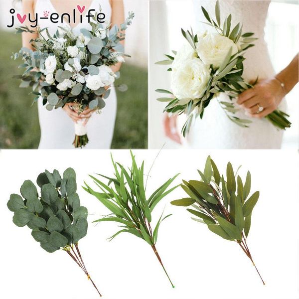 decorative flowers & wreaths 5pcs silk willow eucalyptus leaves artificial green plant branches bridal bouquet fake wedding home garden deco
decorative flowers & wreaths 5pcs silk willow eucalyptus leaves artificial green plant branches bridal bouquet fake wedding home garden deco
