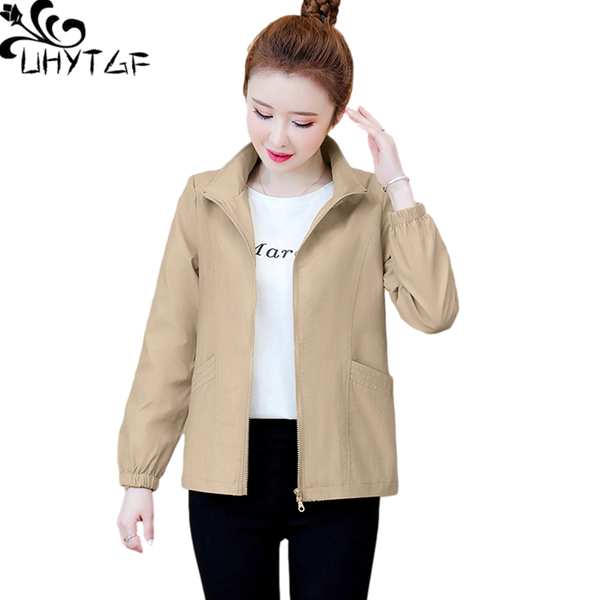 women's jackets uhytgf casual short jacket womens long sleeve pockets spring autumn coat female clothes loose plus size outerwear thin, Black;brown
women's jackets uhytgf casual short jacket womens long sleeve pockets spring autumn coat female clothes loose plus size outerwear thin, Black;brown