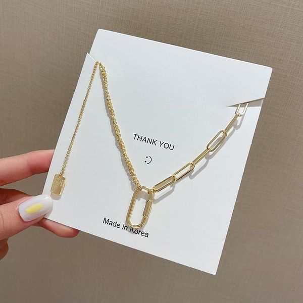 chains fashion necklace women simple geometric square link chain necklaces female metal gold color elegant trendy pendants naszyjnik, Silver
chains fashion necklace women simple geometric square link chain necklaces female metal gold color elegant trendy pendants naszyjnik, Silver