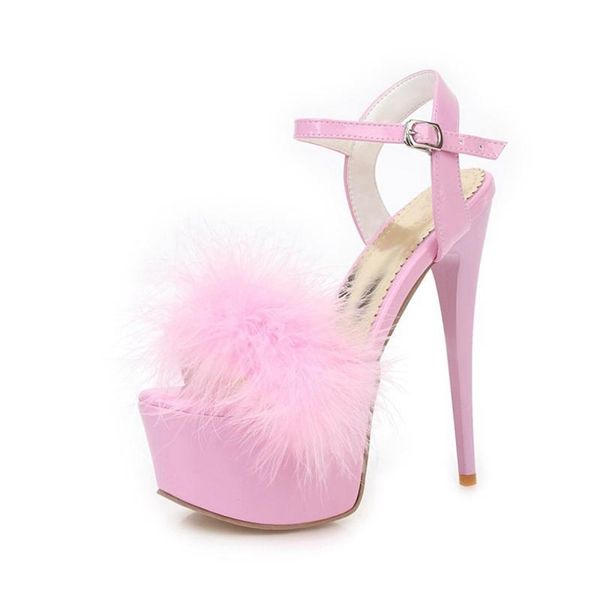 fashion platform 16cm high heel peep toe sandals women stiletto pumps zapatos mujer luxury party shoes large size 31-48 d-3, Black 
fashion platform 16cm high heel peep toe sandals women stiletto pumps zapatos mujer luxury party shoes large size 31-48 d-3, Black