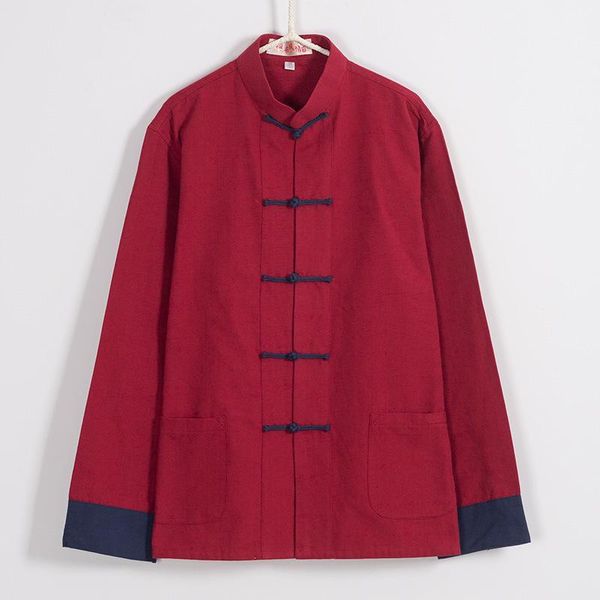 ethnic clothing men tang suit chinese traditional costume autumn spring long sleeve cotton kungfu taichi retro fashion practice uniform, Red
ethnic clothing men tang suit chinese traditional costume autumn spring long sleeve cotton kungfu taichi retro fashion practice uniform, Red