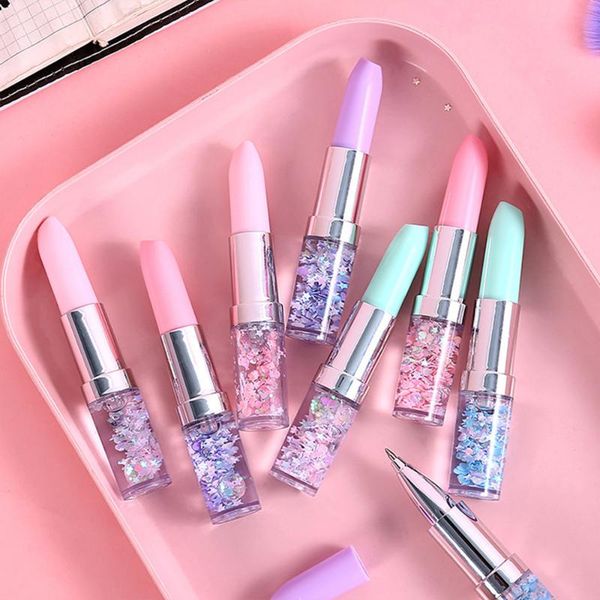 gel pens creative pen lipstick shape glitter quicksand 0.5mm signature stationery school office supplies
gel pens creative pen lipstick shape glitter quicksand 0.5mm signature stationery school office supplies