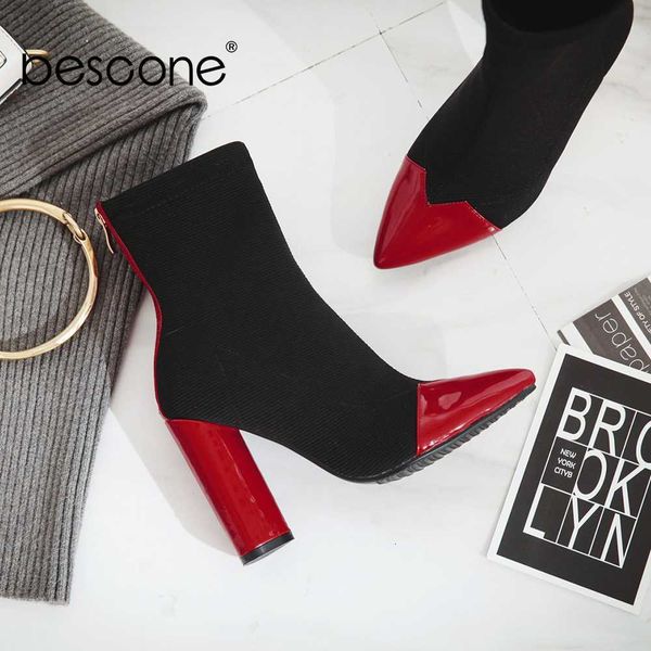 boots bescone winter women mid-calf pointed toe handmade mixed colors square heel shoes warm ladies bm246 ivjq, Black
boots bescone winter women mid-calf pointed toe handmade mixed colors square heel shoes warm ladies bm246 ivjq, Black