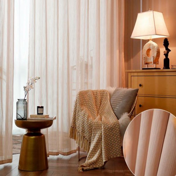 curtain & drapes pastoral style fashion half shading translucent beige simple designed modern thin 
curtain & drapes pastoral style fashion half shading translucent beige simple designed modern thin