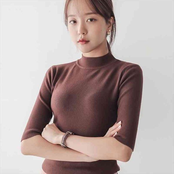 women soft chic pullover womens sweaters knitted pull half turtleneck spring autumn sleeve elasticity jumper korean, White;black
women soft chic pullover womens sweaters knitted pull half turtleneck spring autumn sleeve elasticity jumper korean, White;black