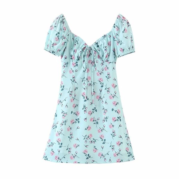 women europe and america style little mint green neckline elastic lacing female skinny puff sleeve mini dress 210531, Black;gray
women europe and america style little mint green neckline elastic lacing female skinny puff sleeve mini dress 210531, Black;gray