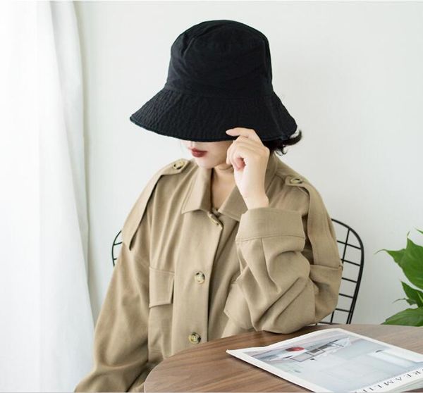 female solid color sun hat lady summer beach wide brim fisherman women fashion bucket cap hats, Blue;gray
female solid color sun hat lady summer beach wide brim fisherman women fashion bucket cap hats, Blue;gray