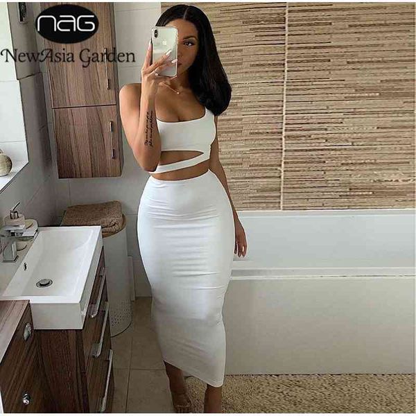 newasia 2 layers long skirts two piece set summer party wear women two piece outfits sleeveless plus size 2 piece skirt set 210407, White
newasia 2 layers long skirts two piece set summer party wear women two piece outfits sleeveless plus size 2 piece skirt set 210407, White
