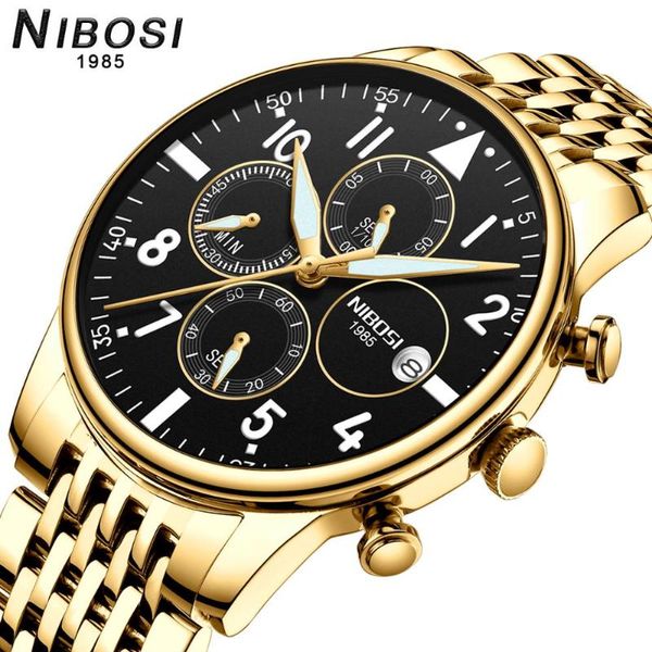 wristwatches nibosi sport chronograph watch quartz clock mens watches stainless steel male wristwatch relogio masculino fashion gift for men, Slivery;brown
wristwatches nibosi sport chronograph watch quartz clock mens watches stainless steel male wristwatch relogio masculino fashion gift for men, Slivery;brown