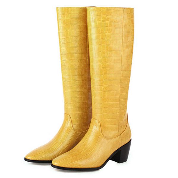fashion high boots for women classic women's knee high boots yellow green brown western cowboy boots female shoes large size 48 210429, Black
fashion high boots for women classic women's knee high boots yellow green brown western cowboy boots female shoes large size 48 210429, Black