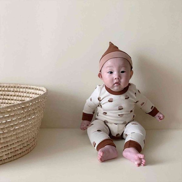 baby boys and girls clothes sets hazelnut print long sleeves bodysuit leggings hat 3pcs cotton home wear outfits, White
baby boys and girls clothes sets hazelnut print long sleeves bodysuit leggings hat 3pcs cotton home wear outfits, White