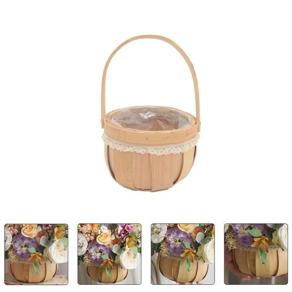 small round woven flower basket wood storage with lace embellishment baskets 
small round woven flower basket wood storage with lace embellishment baskets