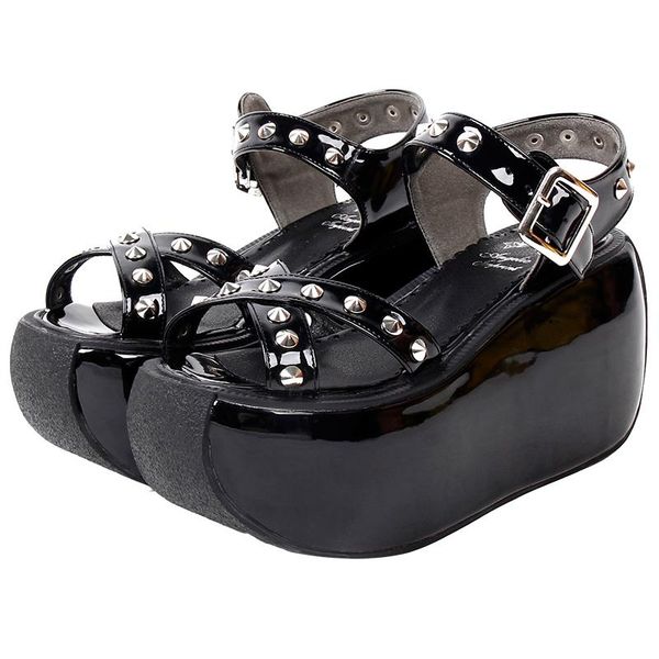 sandals angelic imprint woman girl lolita cosplay punk shoes lady high heels pumps women princess summer dress rivets, Black
sandals angelic imprint woman girl lolita cosplay punk shoes lady high heels pumps women princess summer dress rivets, Black