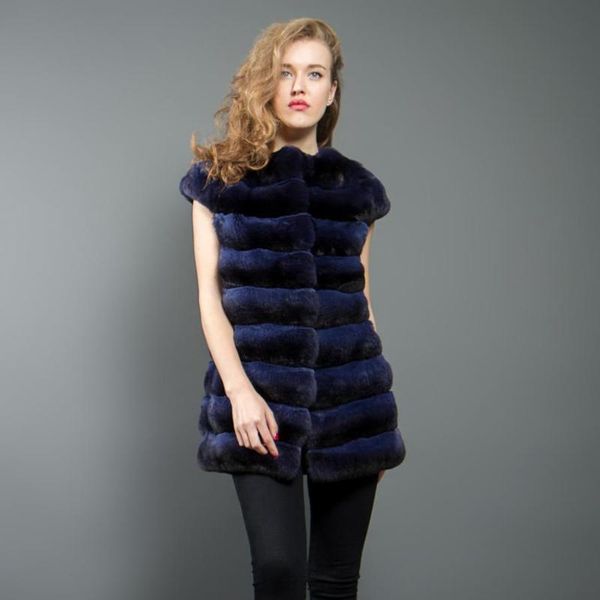women's fur & faux vest winter women genuine rex gilet warm fashion overcoat, Black
women's fur & faux vest winter women genuine rex gilet warm fashion overcoat, Black