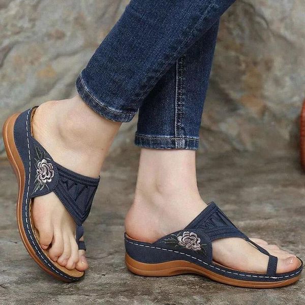 women slippers 2021 summer shoes for flip flops embroidered wedges heels sandals slides female pantuflas, Black
women slippers 2021 summer shoes for flip flops embroidered wedges heels sandals slides female pantuflas, Black