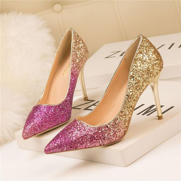 dress shoes 2021 women 9cm high heels glitter bling scarpins red luxury pumps stiletto wedding bridal gold silver valentine party, Black
dress shoes 2021 women 9cm high heels glitter bling scarpins red luxury pumps stiletto wedding bridal gold silver valentine party, Black