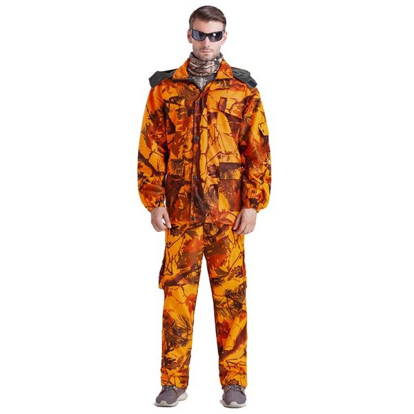 hunting sets orange bionic camouflage suit include jacket and trousers outdoor tactical military fishing waterproof dres, Camo
hunting sets orange bionic camouflage suit include jacket and trousers outdoor tactical military fishing waterproof dres, Camo