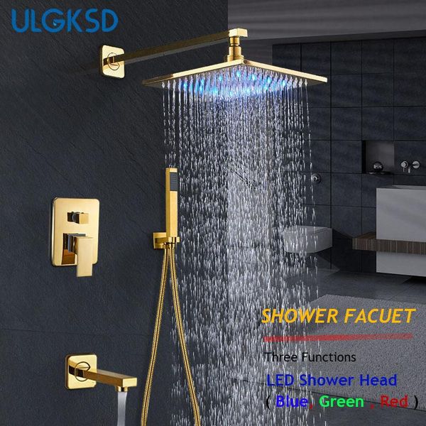 golden shower set three function led head wall mount hand para bathroom faucet cold mixer tap sets
golden shower set three function led head wall mount hand para bathroom faucet cold mixer tap sets