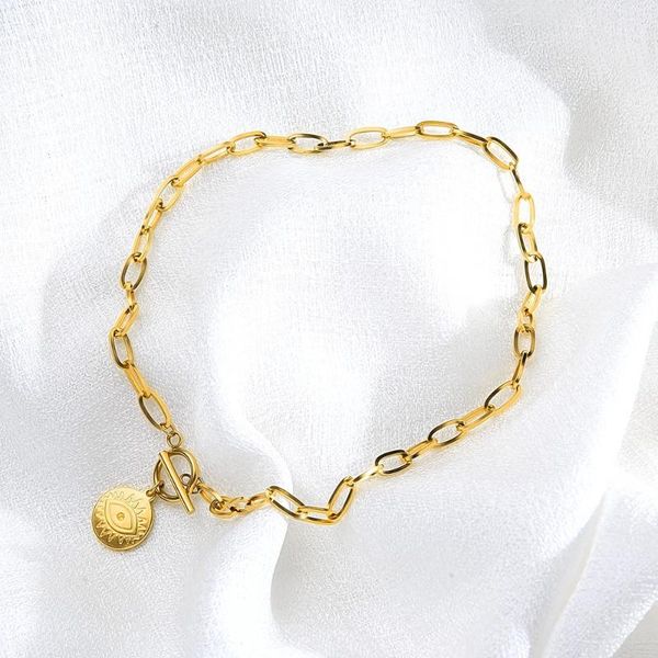 chains evil eye necklace stainless steel for women metal toggle necklaces gold/silver color medallion choker collier femme
chains evil eye necklace stainless steel for women metal toggle necklaces gold/silver color medallion choker collier femme