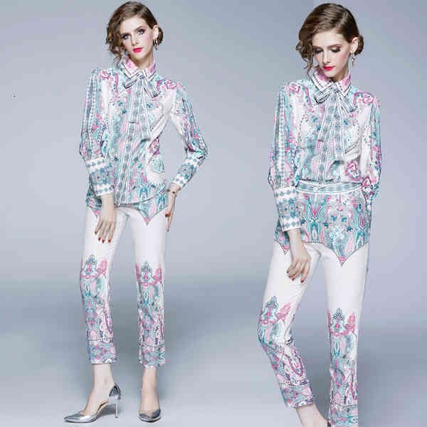 women's suits & blazers spring women runway luxury flower print long lantern sleeve single-breasted belt shirt blouse+ pencil pants fem, White;black
women's suits & blazers spring women runway luxury flower print long lantern sleeve single-breasted belt shirt blouse+ pencil pants fem, White;black