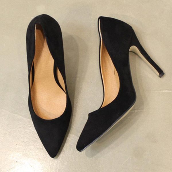 dress shoes nikali brand design flock women high heels pumps elegant soft ladies, Black
dress shoes nikali brand design flock women high heels pumps elegant soft ladies, Black