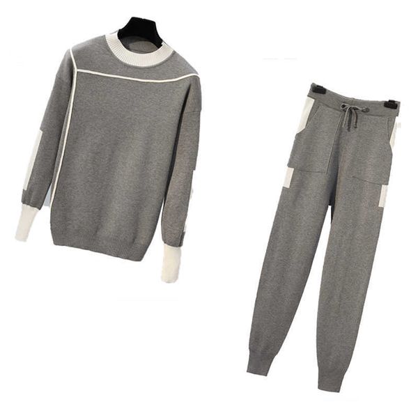 plus size 3xl women two piece pants fashion sweater+knitted suit knitted sweater and set 210531, White
plus size 3xl women two piece pants fashion sweater+knitted suit knitted sweater and set 210531, White