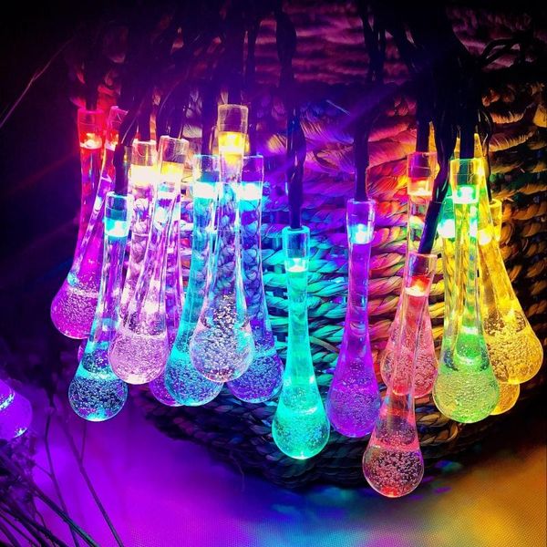 party decoration led solar string light water drop lamp fairy waterproof lights for garden patio yard home
party decoration led solar string light water drop lamp fairy waterproof lights for garden patio yard home