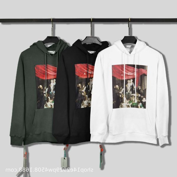 autumn and winter 2021 new off virgin oil painting series ow arrow print loose men's women's hoodie, Black
autumn and winter 2021 new off virgin oil painting series ow arrow print loose men's women's hoodie, Black