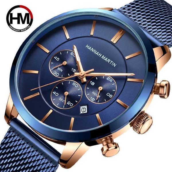 men watches brand luxury stainless steel blue waterproof quartz watch men fashion chronograph male bussiness casual watches 210527, Slivery;brown
men watches brand luxury stainless steel blue waterproof quartz watch men fashion chronograph male bussiness casual watches 210527, Slivery;brown