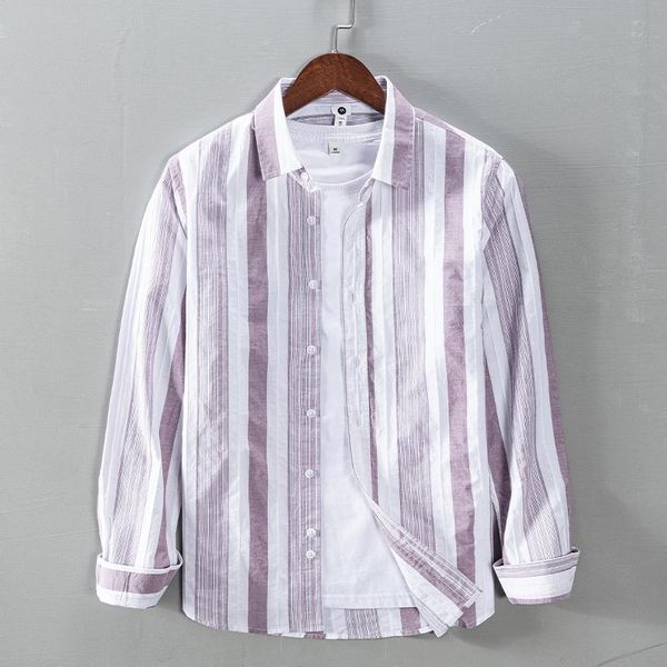 spring long-sleeved cotton stripe shirt men brand fashion comfortable purple striped shirts for camisa chemise men's casual, White;black
spring long-sleeved cotton stripe shirt men brand fashion comfortable purple striped shirts for camisa chemise men's casual, White;black