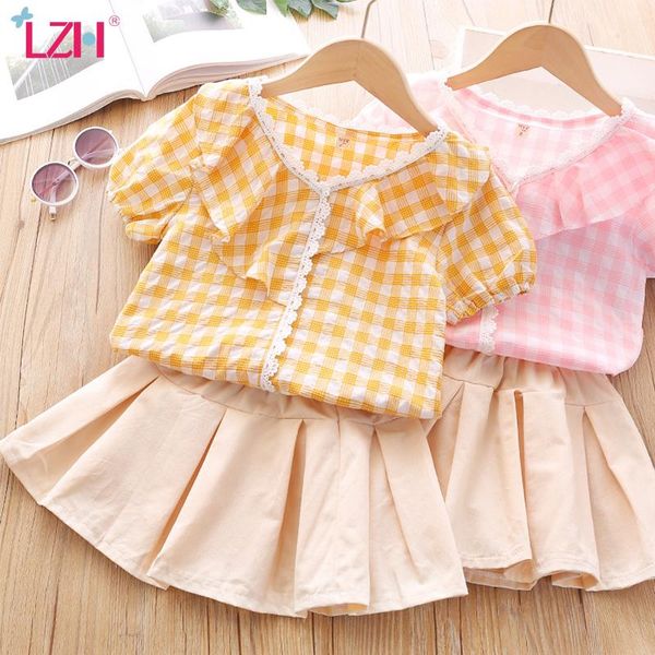 fashion v-neck plaid lace skirt for girls 2021 children's suit summer clothing sets casual 2pcs kids 2-7t, White
fashion v-neck plaid lace skirt for girls 2021 children's suit summer clothing sets casual 2pcs kids 2-7t, White