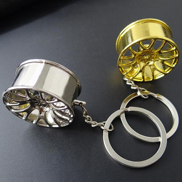 keychains cool luxury metal car keychain creative wheel hub chain personality keyring rim model key, Silver
keychains cool luxury metal car keychain creative wheel hub chain personality keyring rim model key, Silver