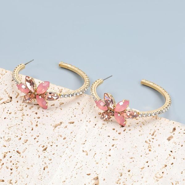hoop & huggie magnifique shiny rhinestone flowers drills earrings for women fashion jewelry maxi girls' statement accessories, Golden;silver
hoop & huggie magnifique shiny rhinestone flowers drills earrings for women fashion jewelry maxi girls' statement accessories, Golden;silver
