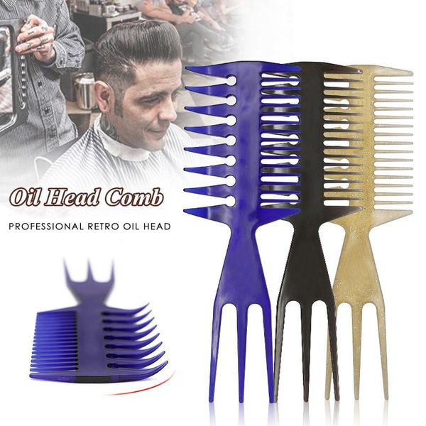 oil head comb large round tooth bottom fork three-sided fish insert combs plate hair brush wide teeth y0409 brushes, Silver
oil head comb large round tooth bottom fork three-sided fish insert combs plate hair brush wide teeth y0409 brushes, Silver