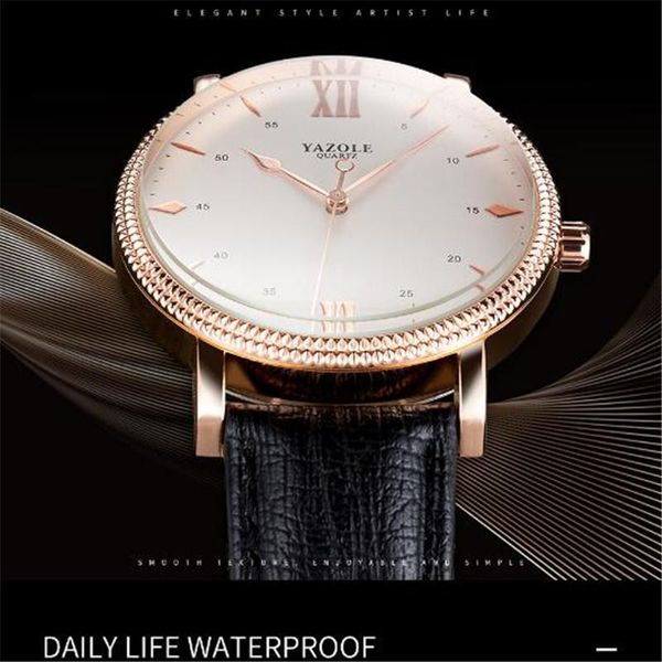 wristwatches reloj hombre yazole men steel case leather quartz watch waterproof men's clock business wristwatch relogio masculino, Slivery;brown
wristwatches reloj hombre yazole men steel case leather quartz watch waterproof men's clock business wristwatch relogio masculino, Slivery;brown